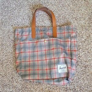 Herschel plaid tote bag